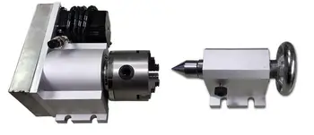 

rotary axis with tailstock for 5 axis cnc engrave machine 3040 6040