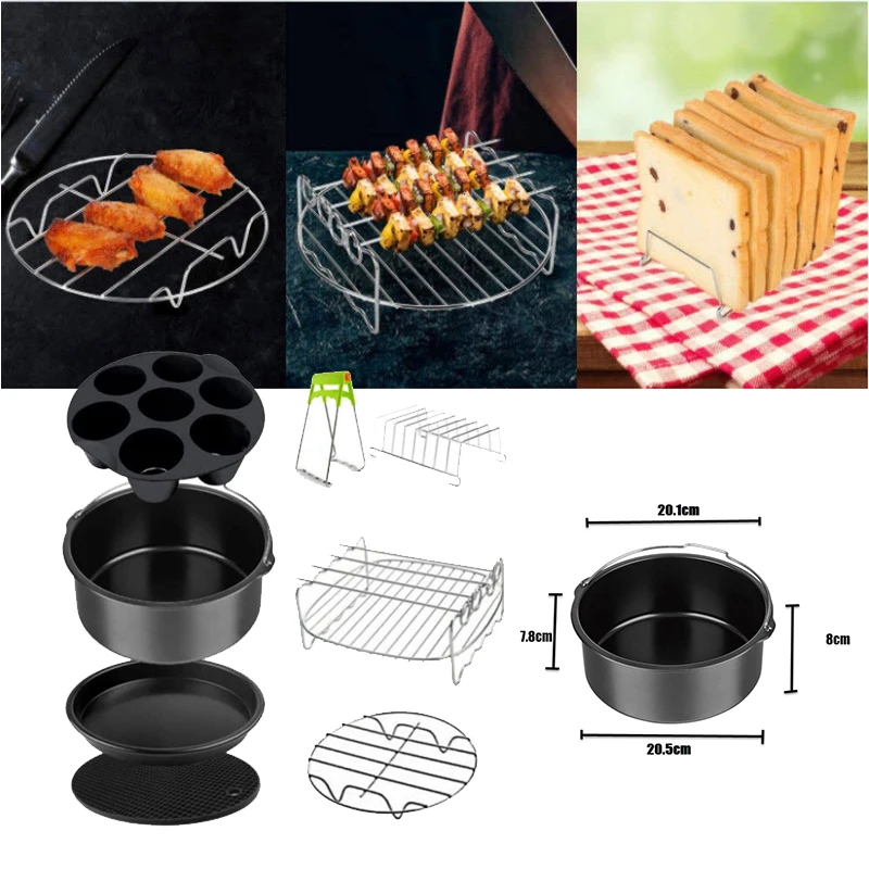 

Air Fryer Accessories Fit Best Hot Fryer Accessories Set Convenience Cooking Tool For Kitchen Drop Shipping Cozinha Acessório