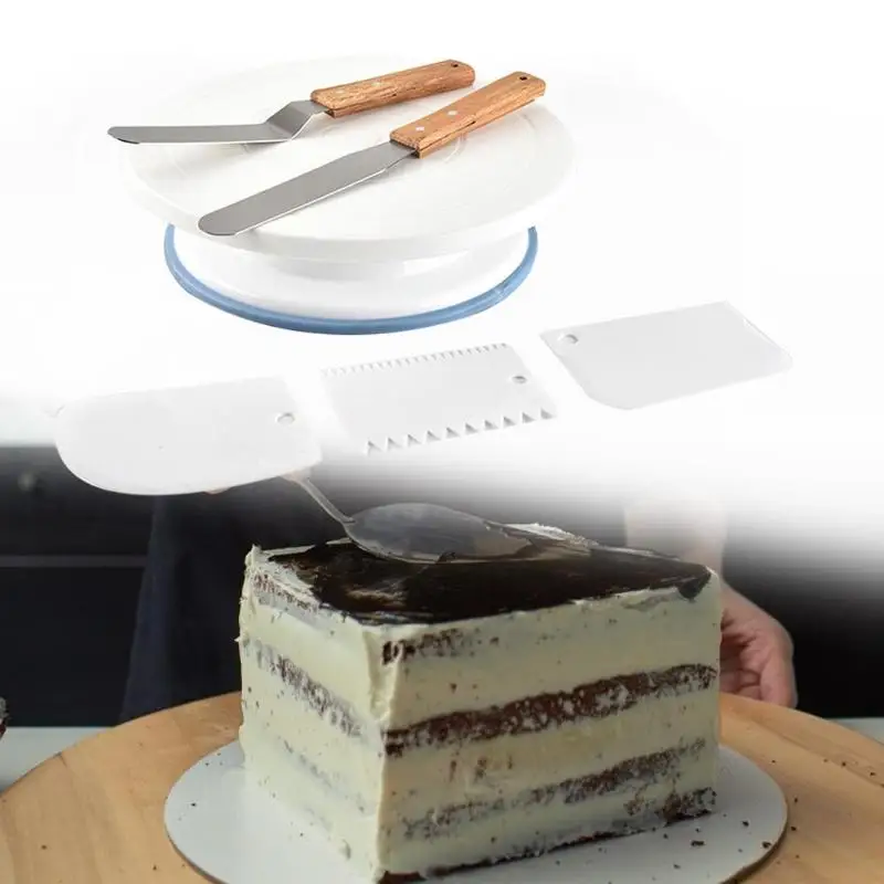 6 шт. пластиковые DIY стол ротора нож для теста кухонные принадлежности для выпечки набор