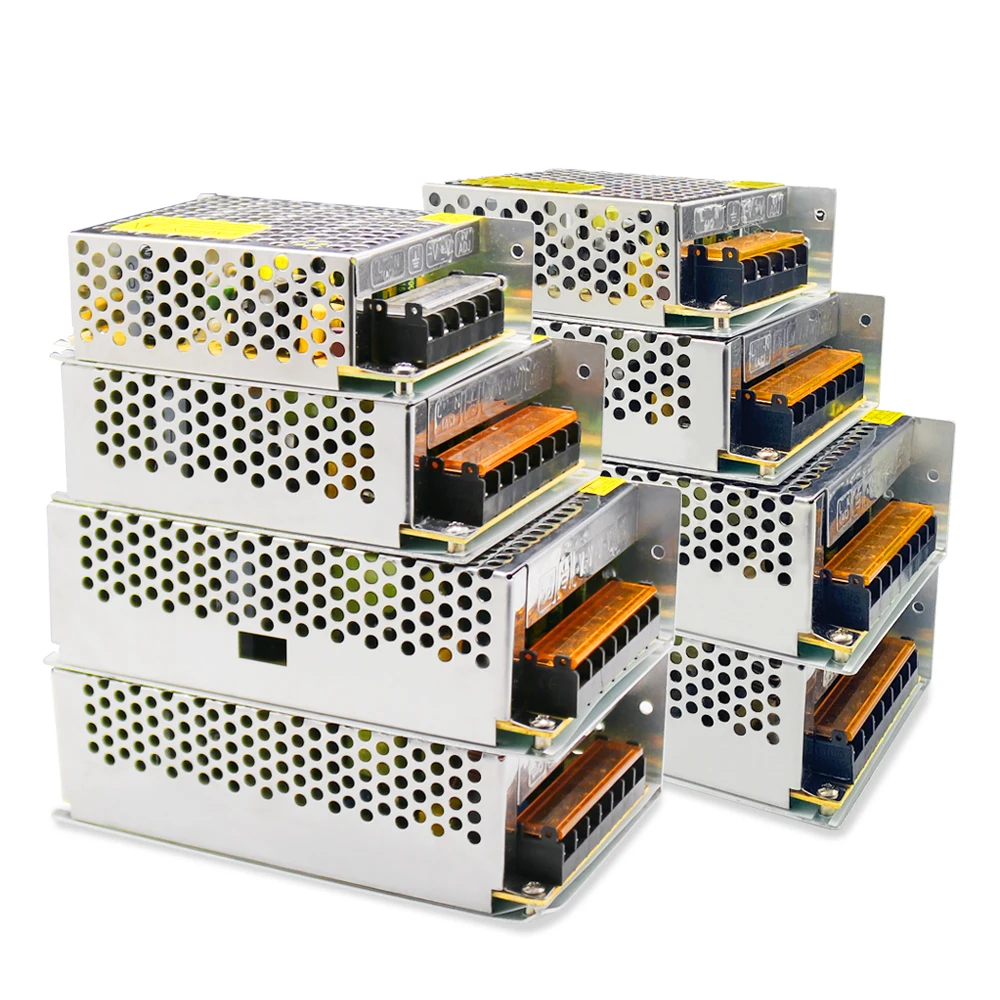 DC 12V 24V Power Supply For LED Strip Light AC 100-240V Lighting Transformer Adapter Converter 50/60Hz 60W 120W 150W 200W | Лампы и