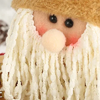 

Xmas Decoration Doll Gift Candy Storage Basket Imitation Bark Rattan Weaving