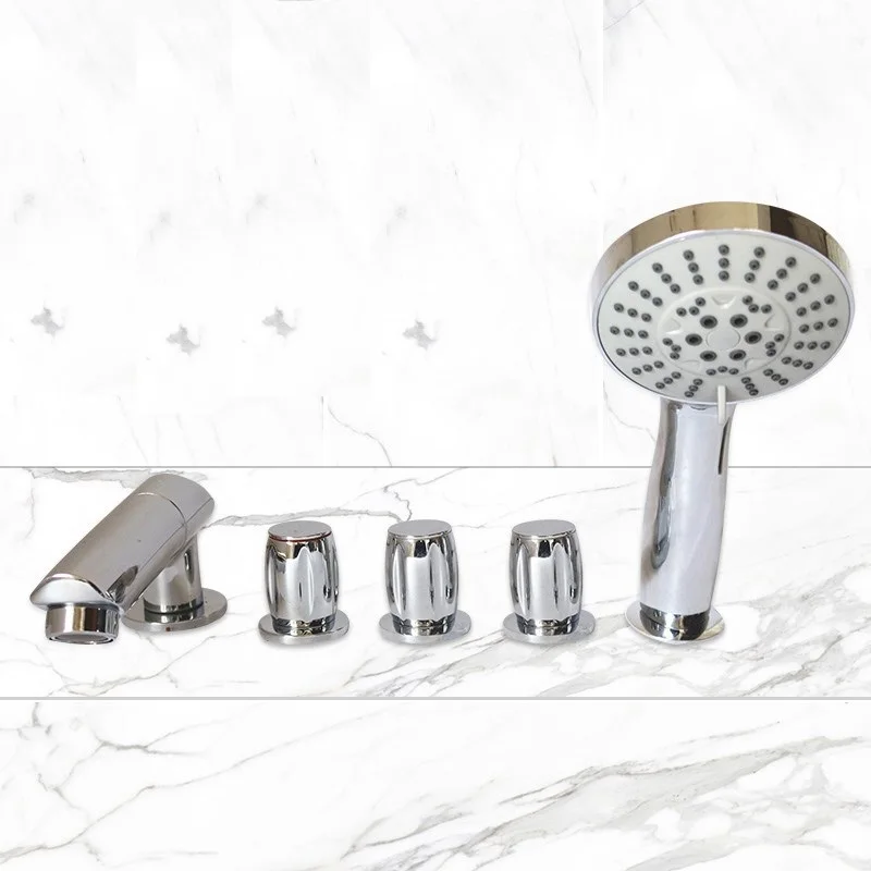 

Латунный переключатель клапана для ванны смеситель для душа смеситель для ванны кран управления клапан Сплит пять отверстий цилиндр боковой кран аксессуары