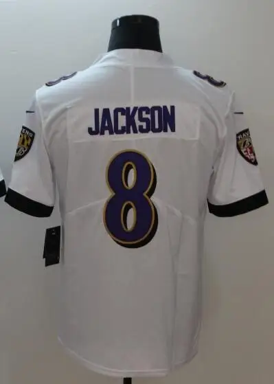 As photo Все сшитые мужские wo Мужские Молодежные Дети th Baltimore Lamar Jackson 8 Джерси - Цвет: As photo