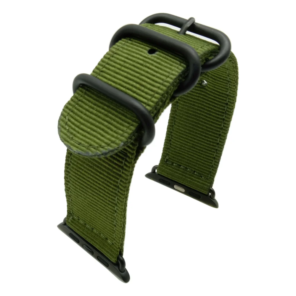 Лидер продаж, нейлоновый ремешок для наручных часов Apple Watch, версии 4/3/2/1, спортивный кожаный браслет, длина-44 мм, 40 мм, 42 мм, 38 мм, ремешок для