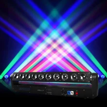 Djworld 10x40w led movendo a cabeça feixe de luz grande horizontal dmx512 para dj discoteca clube palco natal barra festa