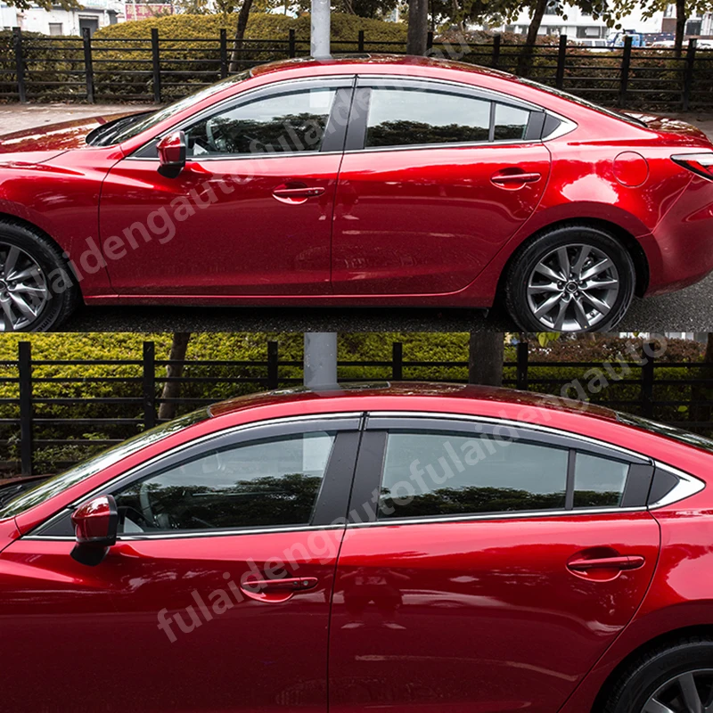 4 шт. для Mazda 6 Atenza- автомобильный оконный козырек вентиляционный тент защита от дождя для двери козырек автомобильные аксессуары