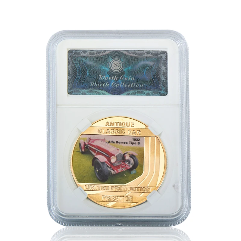 coin 3 with case WR старинные классические автомобильные золотые коллекционные монеты с держателем Cion памятная металлическая монета медаль сувенирный подарок набор дропшиппинг - Цвет: coin 3 with case