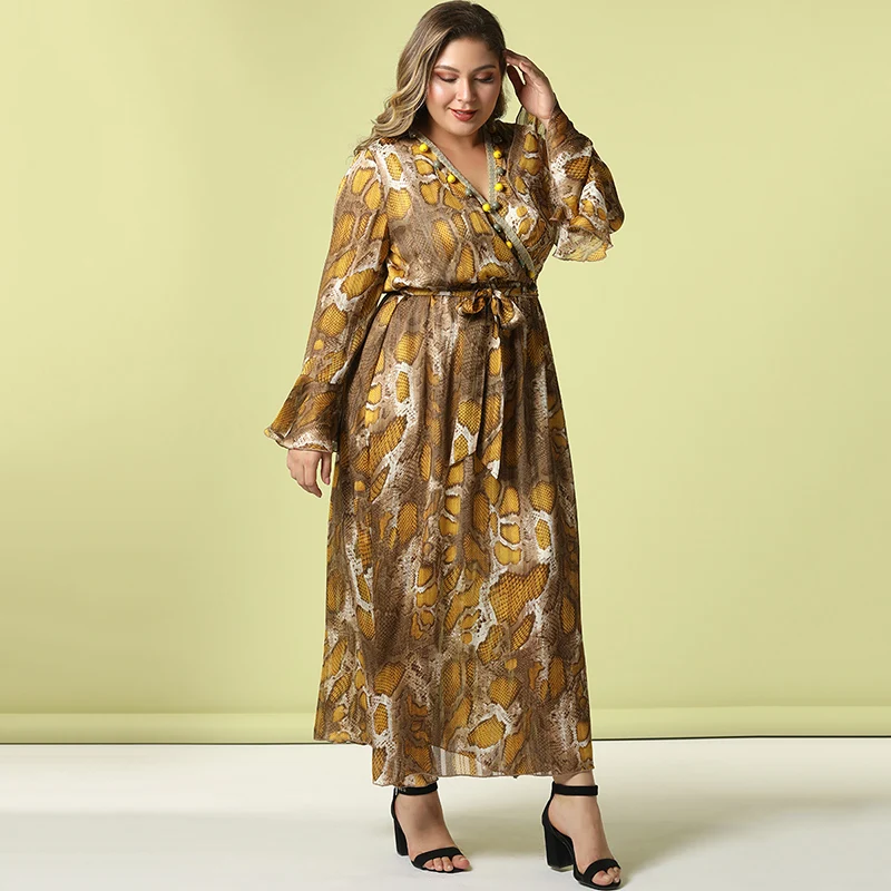 

Toleen 2019 Maxi dress Casual Women Plus Size Aline Dress V Neck Floral Print Patchwork Dress Elegant Party Dress Vestidos