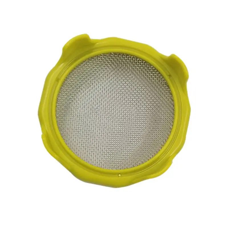 1 шт. Проращивание семян проращиватель крышка ростки фасоли нержавеющая сталь фильтр сетка внутри Садовые принадлежности - Цвет: Цвет: желтый