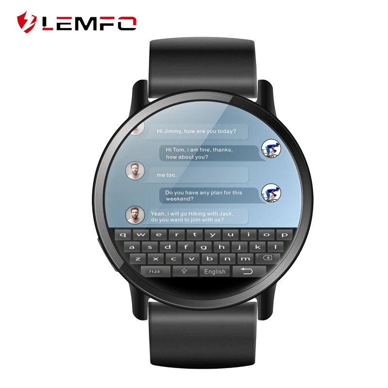 Мужские Смарт-часы LEMFO LEM X часы на Android 7 1 С Камерой 8 Мп аккумулятор 900 мАч Wi-Fi GPS