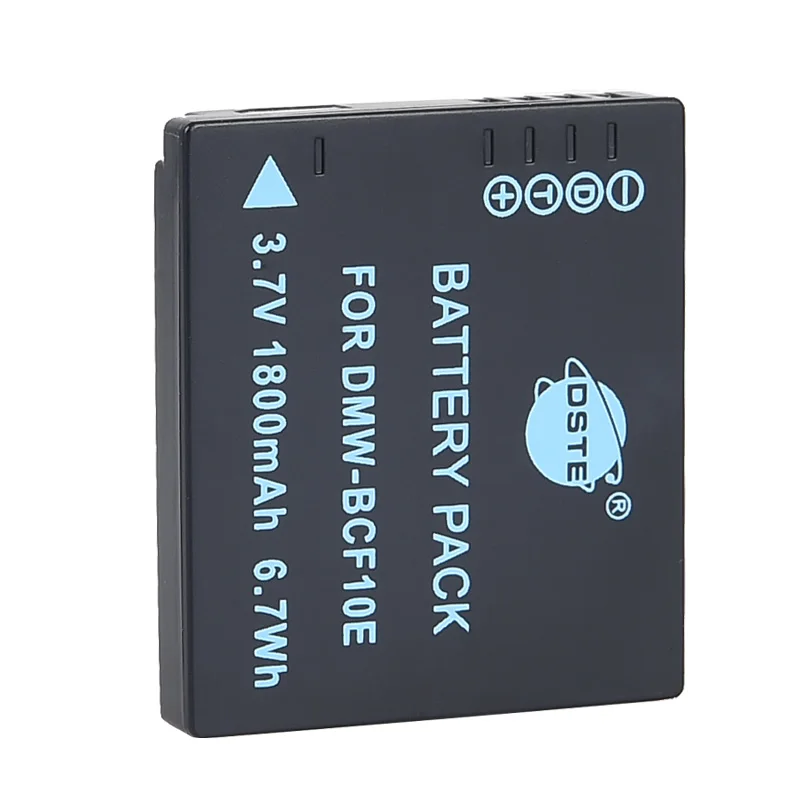3PCS 1800mAh 3.7V DMW-BCF10E DSTE Camera Battery Charger for Panasonic DMC-FX550 DMC-FX580 DMC-FX48 DMC-FX40 DMC-FS6 DMC-FS12