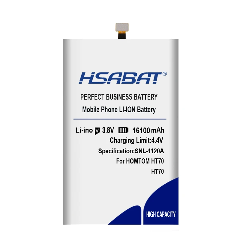 HSABAT HT70 16100 мА/ч, Батарея для HOMTOM HT70 батареи