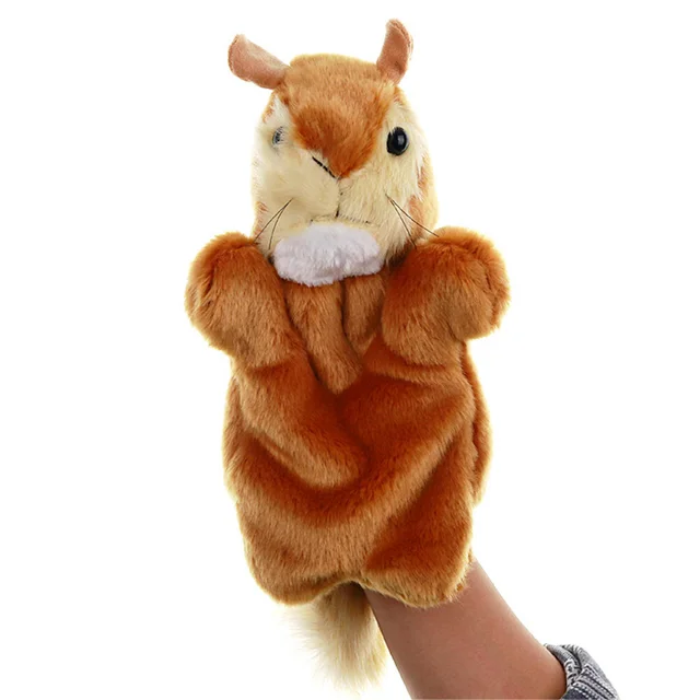 Plush hand model vole plush toy Lovely Mouse Animal Doll Plush Sleeve Hand Puppet Storytelling Toy Kids Gift 2