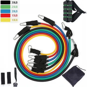 

YOUGLE 11pcs/set Pull Rope Fitness Exercises Resistance Bands Latex Tubes Pedal Excerciser Body Training Workout Yoga
