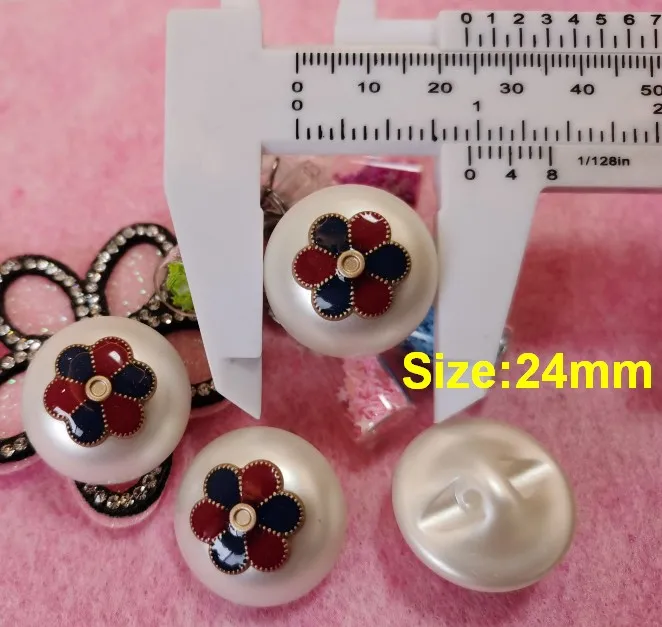 NO1 Size 24mm Новинка, 10 шт., модная Высококачественная куртка с цветами из золотого металлического сплава пальто на пуговицах, рубашка, пальто на пуговицах, размер 24 мм - Цвет: NO1 Size 24mm