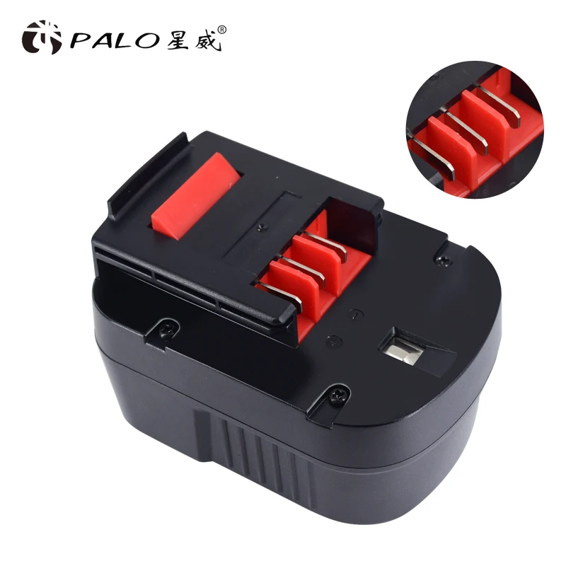 

PALO 12V 3000mAh Ni-MH Rechargeable Battery Pack for Black Decker Drill A12 A12EX FSB12 A1712 HP12K HP12KD