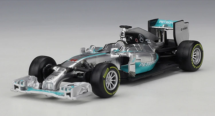 Bburago 1:43 Масштаб Мини Металл литья под давлением F1 автомобиль Formulaa 1 модель Mercedes Benz гоночный автомобиль W05/W07 сплав игрушка автомобиль коллекция детский подарок