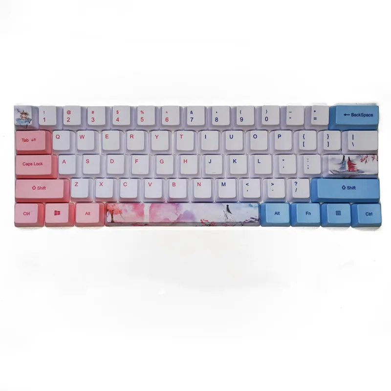 

OEM профиль PBT три жизни тема клавиатуры набор для 64/68/84/87/104 механические клавиатуры 125 клавиши