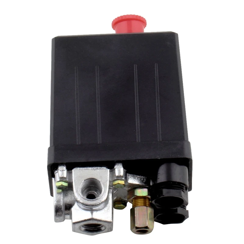 

Heavy Duty Air Compressor Pressure Switch Control Valve 90 PSI -120 PSI HS Black