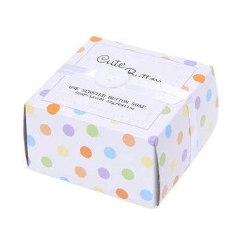 

Cute Scented Button-Shape Soap Savon for Wedding Party Favors Gift Bag Fillers---White