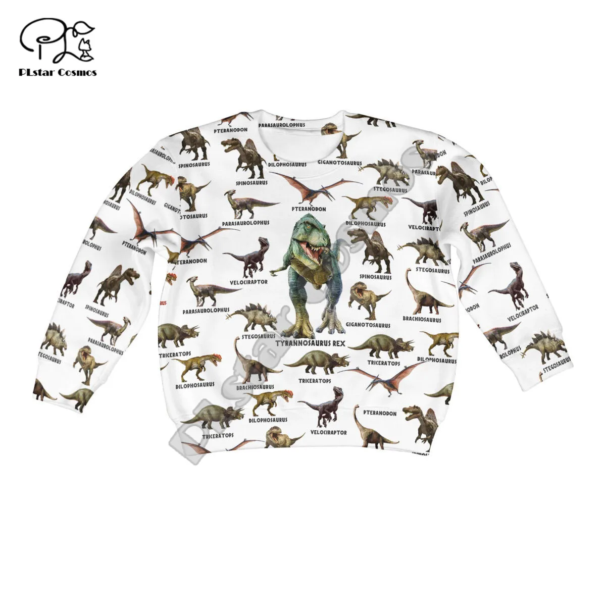 

PLstar Cosmos Love Dinosaur 3D Printed 2021 New Fashion Hoodie Kids Boy/Girl Sweatshirt Zipper Hooded Casual Children Wear D31