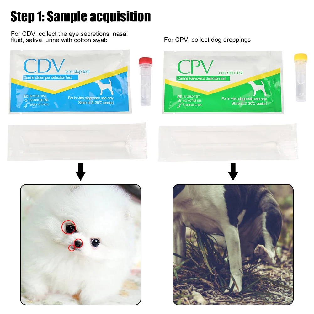 Домашняя собака CDV Canine Distemper Virus/CPV Canine Parvovirus тест бумажная полоска товар для животных забота о здоровье