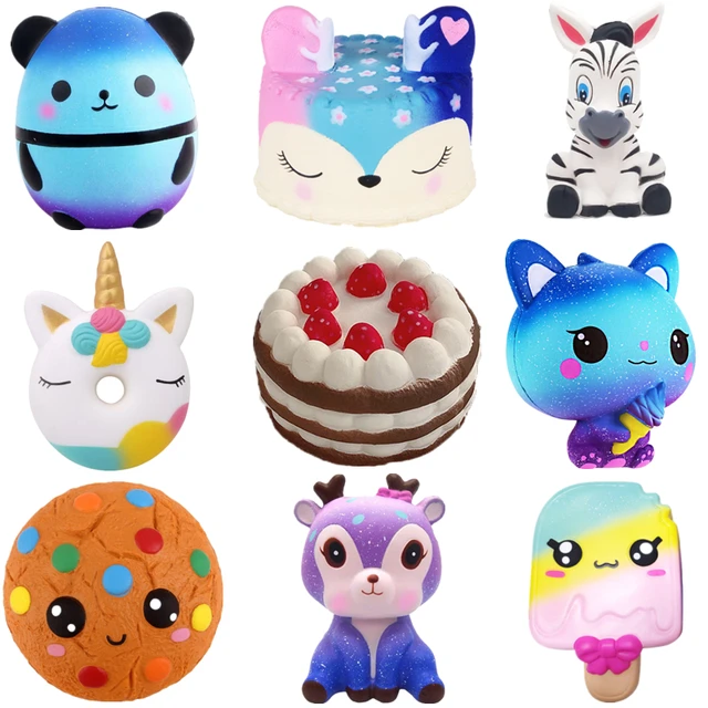 1pc Squishy Slow Rising Toys Simulation Food Cake Bread Ice Cream Soft Stress Relief Squeeze Toys For Children 1