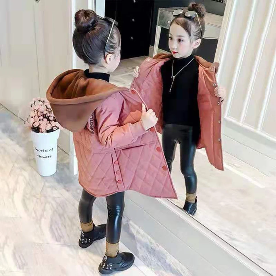

Big Sale Casual Thick Quality Cotton Children Jackets Winter Down Coat Baby Girl Winter Coat Kids Warm Outerwear Hooded Parkas