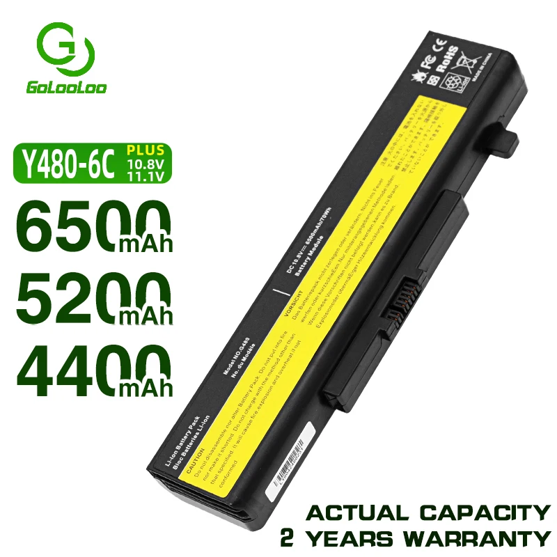 Golooloo 4400 мА/ч Батарея для LENOVO Y480A Y580M Y580N Y580P V480C V480S G500 l11s6y01 ThinkPad Edge E435 E535 E430c E530c|lenovo edge