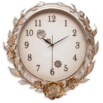 

Resin Art Wall Clock Living Room Creative Light Luxury Wall Watches Nordic Design Silent Relogio Parede Home Decoration EF50WC