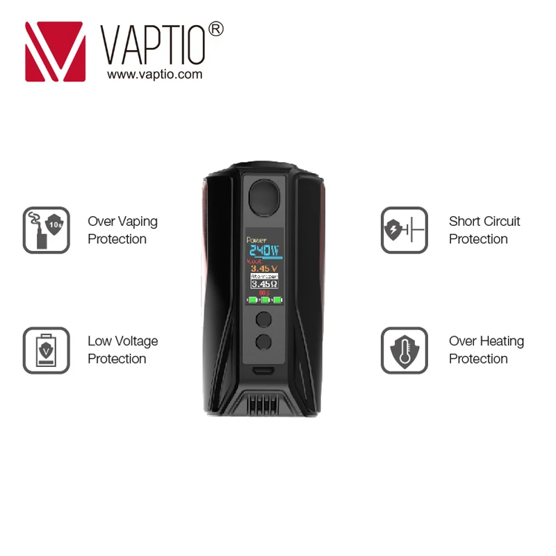 Отправка из Великобритании! Набор для вейпа Vaptio N1 PRO 200 Вт LITE/ SUPER BAT KIT с атомайзером