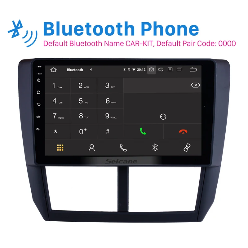 Seicane Android 9,0 HD 4+ 64 ГБ автомобиль 1Din Navi для Subaru Forester 2008 2009 2010-2012 поддержка RDS CarPlay мультимедийный плеер gps