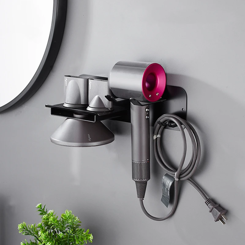 Supporto Da Parete Per Rack Da Bagno Senza Supporto Per Asciugacapelli Per Supporto Per Piastra Per Capelli In Acciaio Inossidabile Dyson Accessori Da