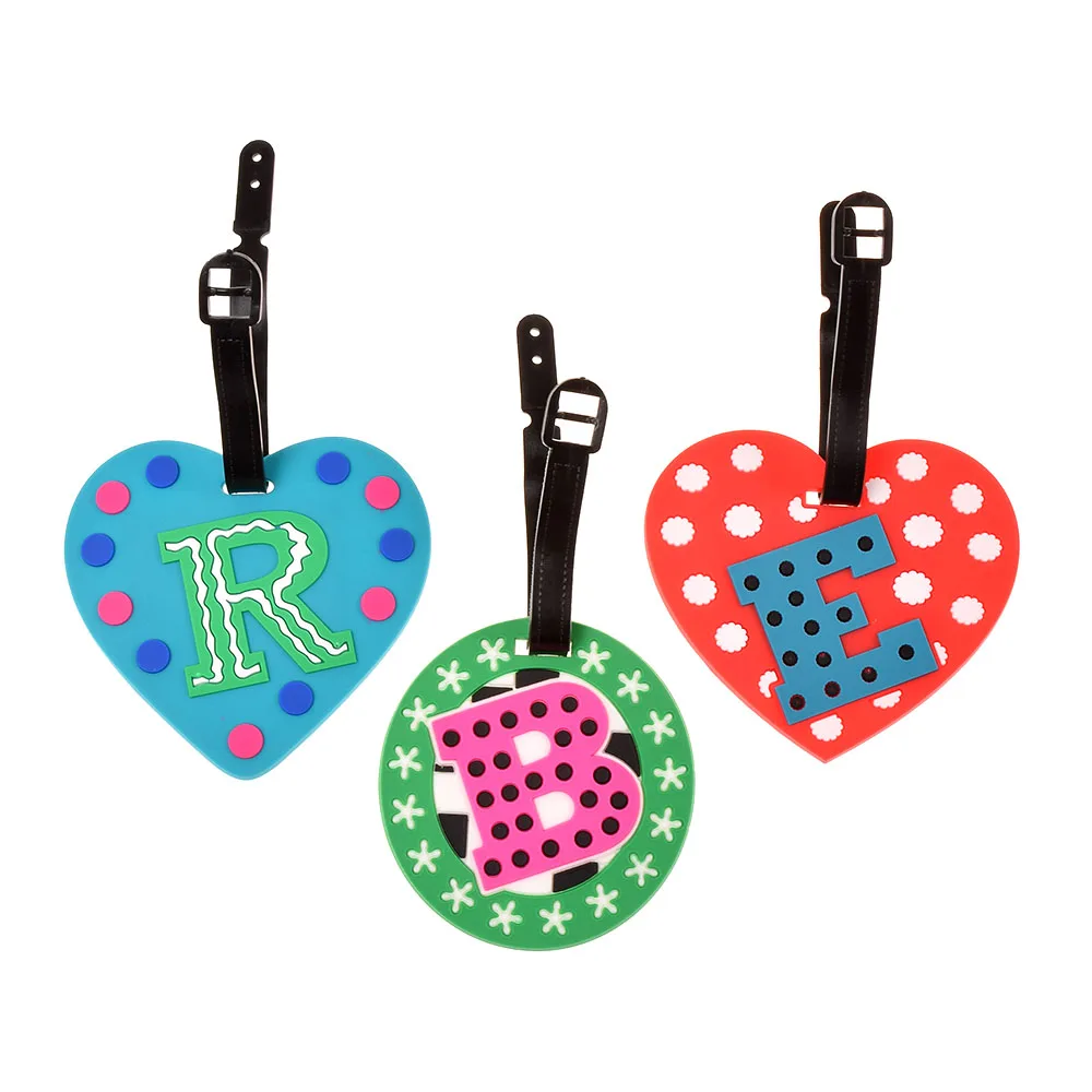 Мультфильм Письмо багажная бирка аксессуары для путешествий силикагель чемодан