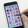 1 PC 2in1 Capacitive Touch Screen Stylus &  Ballpoint Pen For Mobile Phone Black Material Escolar for school ► Photo 2/6
