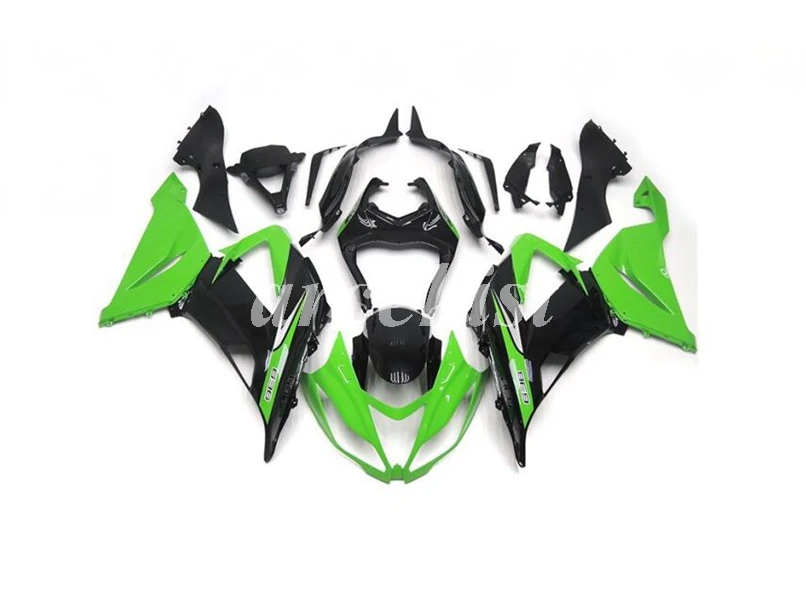 Впрыска ABS мотоцикл обтекатели комплект подходит для Kawasaki Ninja 599 ZX-6R 636 2013 Кузов Набор хороший зеленый черный