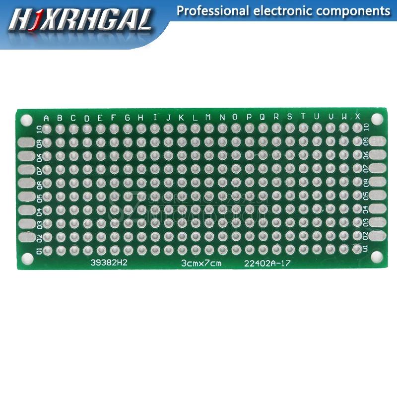 1 шт./лот PCB двухсторонняя печатную плату Универсальный макет доска 2*8 см 3*7 см 4*6 см 5*7 см 7*9 см шаг 2,54 мм таблетка синий печатной платы - Цвет: 3x7 Green