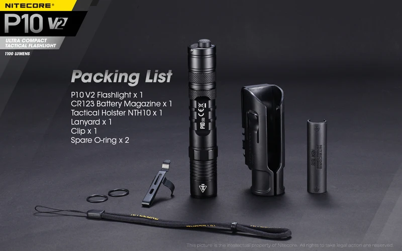 NITECORE P10 V2 LED Tactical Flashlight (23)