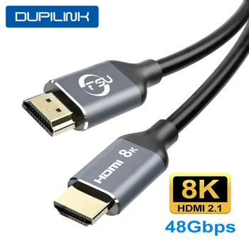

HDMI 2.1 8K HDMI Cable 4K@120Hz 48Gbps HDCP2.2 HDMI Cable for PS4 Splitter ARC Switch Audio Video Cable 8K HDMI 2.1 1 2 3 M