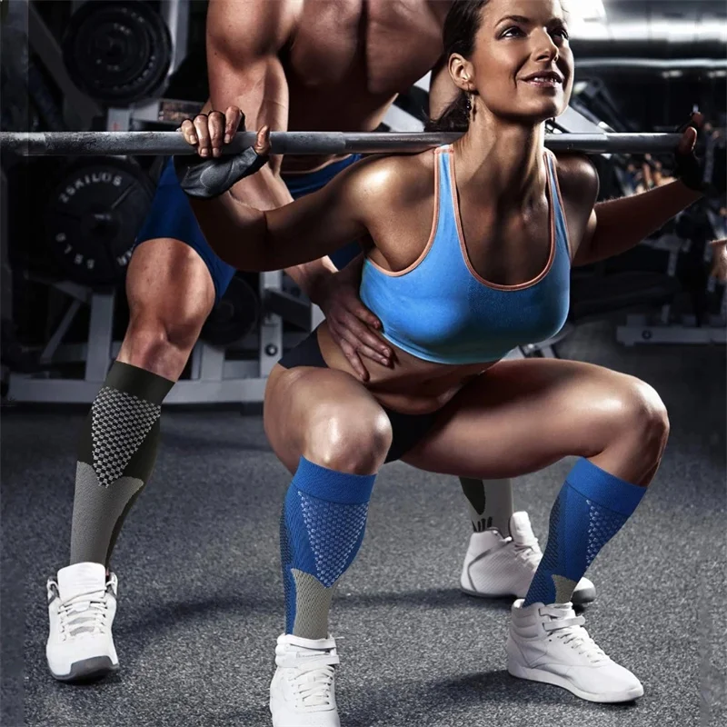 Men Women Compression Socks fit For Football 20-30 Mmhg Varicose Veins Socks Anti Fatigue Compression Fit For Sport