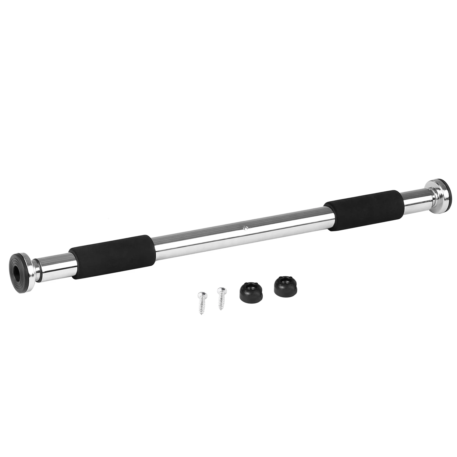 Adjustable Doorway Pull Up Bar 350LB Chroming steel Fitness Door Way Chin Up Horizontal Home Gym Exercise Workout Equipment