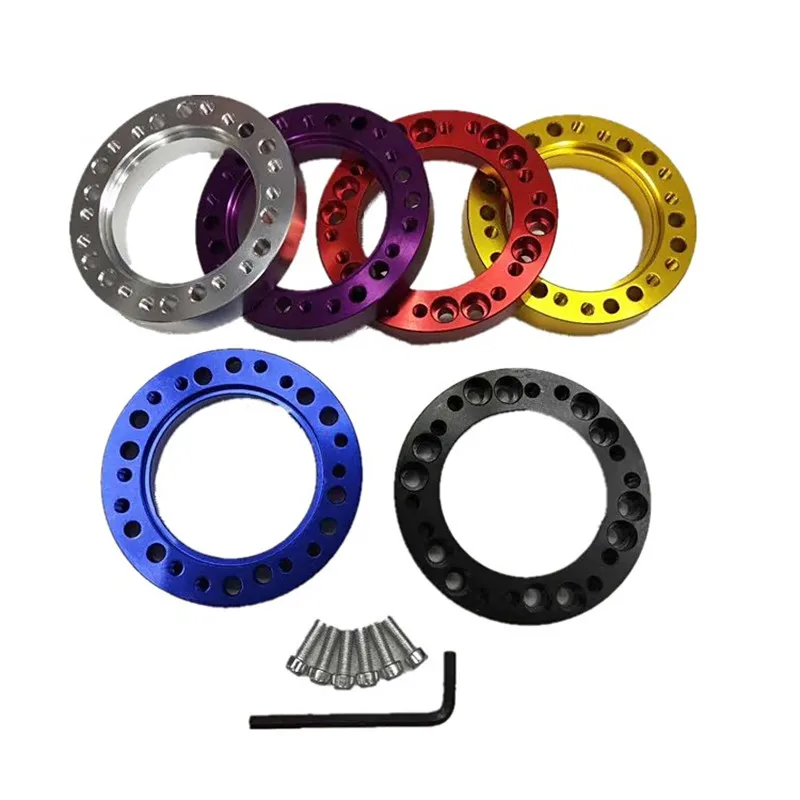 

Super-thin 12.5mm universal steering wheel heightening pad for automobile refitting high-quality aluminium steering wheel pad
