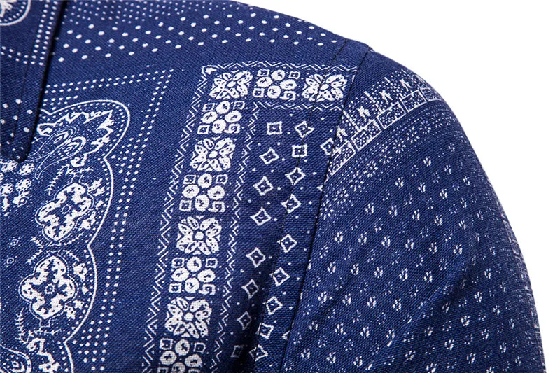 Брендовая мужская повседневная рубашка Camisa Social Masculina ретро цветочный принт мужские рубашки облегающие льняные рубашки с длинным рукавом для мужчин