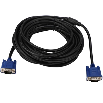 

10M VGA Cable Male to Male 3+5 HD Fully Wired 15PIN for LCD CRT Projector PC Laptop Monitor