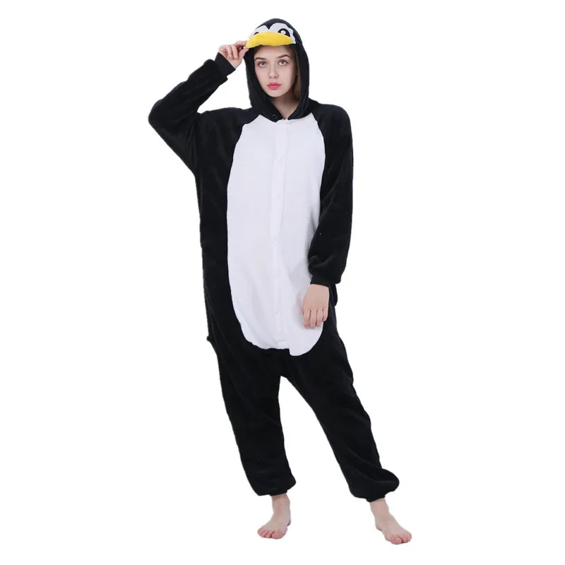 Kids Boy Girl Penguin Costume Kigurumi Cartoon Animal Halloween Fancy Children Cosplay Dress Pajama