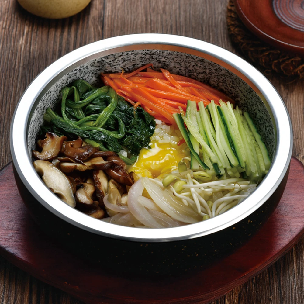 Bibimbap специальная каменная чаша против трещин каменный горшок на заказ Высокая термостойкость открытый огонь