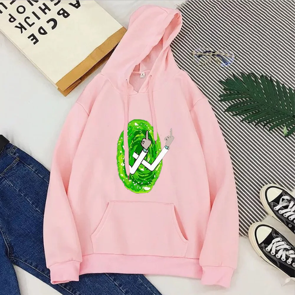 

Rick and Morty Hoodies Gothic Sweatshirt 2020 Women Streetwear Funny Joke Comedy Womens Hoodies Pullover Casual Cartoon