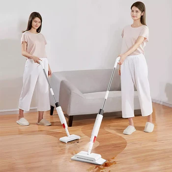 

Deerma TB900 Sweeping and Mopping 2 in 1 Handheld Water Spraying Mop Floor Cleaner Rotatable Spiral Rolling Brush Sweeper