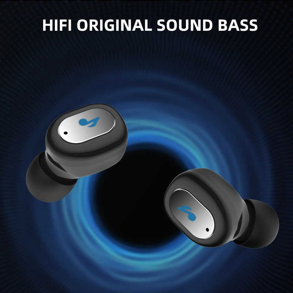 FDBRO вкладыши Bluetooth TWS наушники Беспроводной Bluetooth 5,0 наушники спортивные Беспроводной наушники с гарнитурой наушниками и зарядный чехол