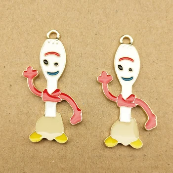 

10pcs 21x38mm enamel cartoon charm for jewelry making and crafting fashion earring pendant bracelet necklace charm
